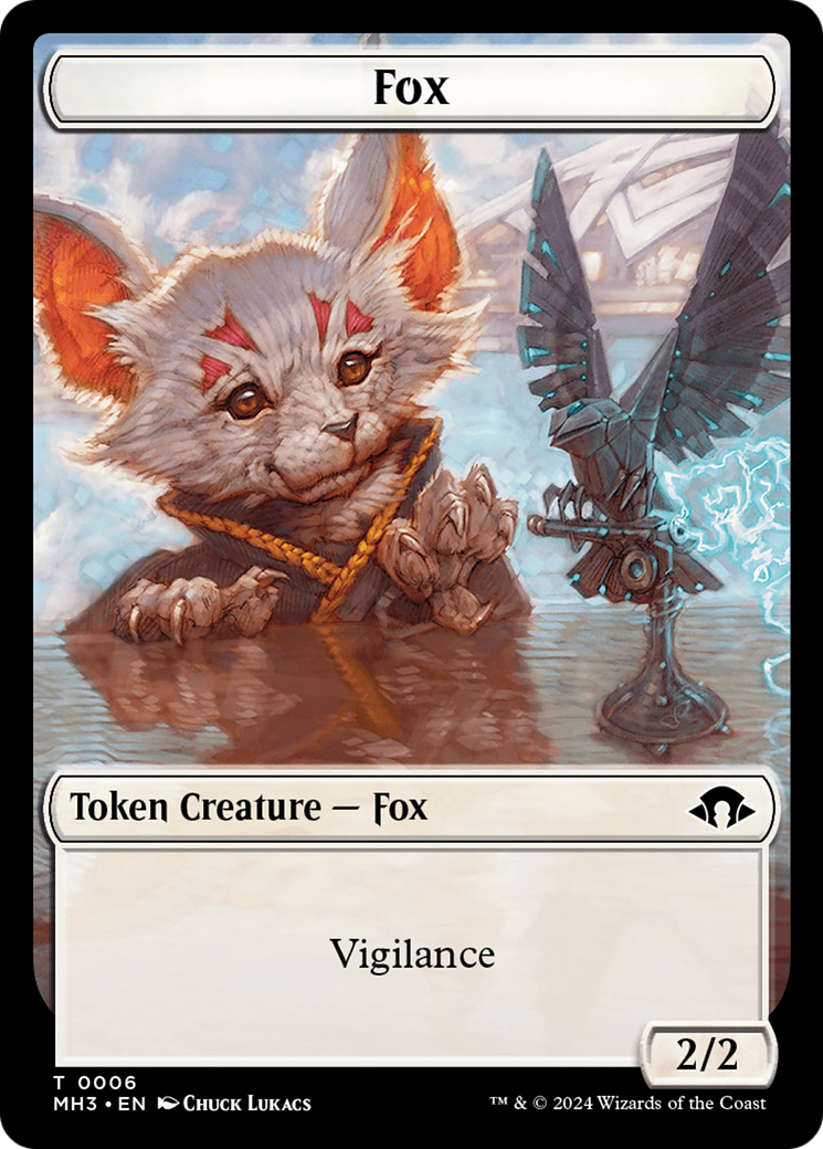 Phyrexian Germ // Fox Double-Sided Token [Modern Horizons 3 Tokens] | Local Legends