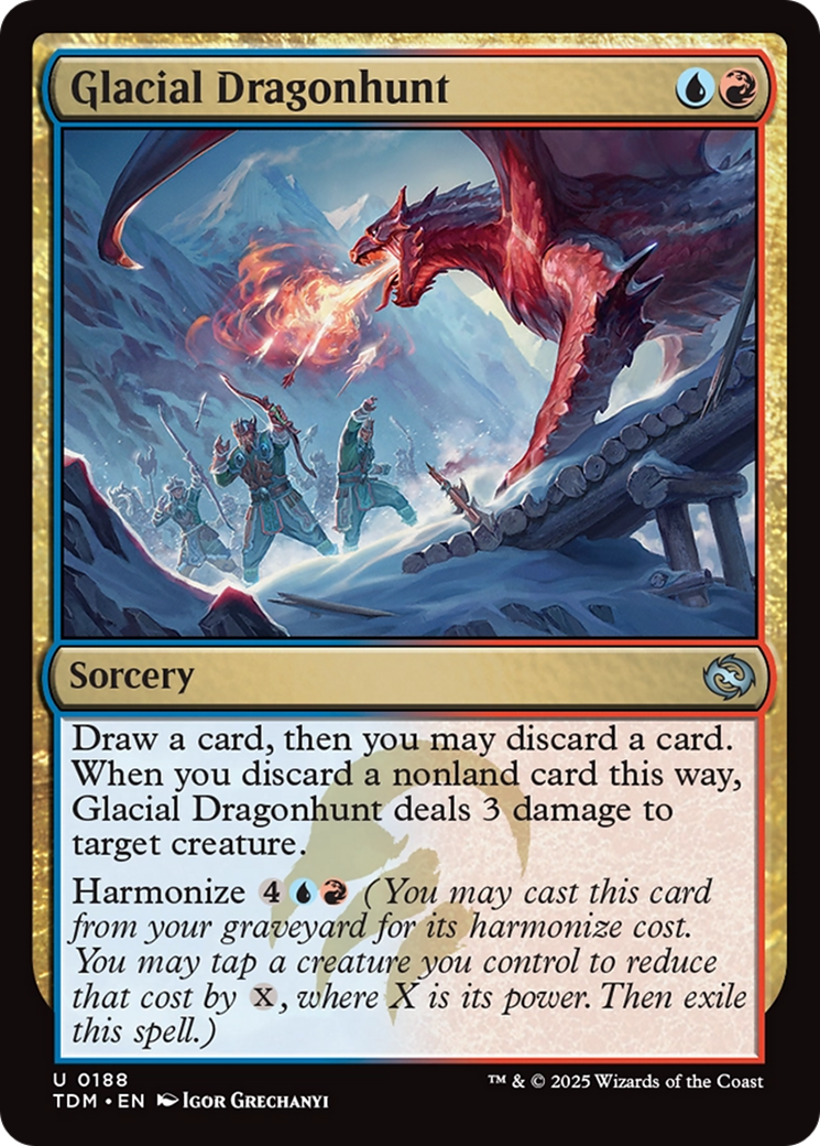 Glacial Dragonhunt [Tarkir: Dragonstorm] | Local Legends