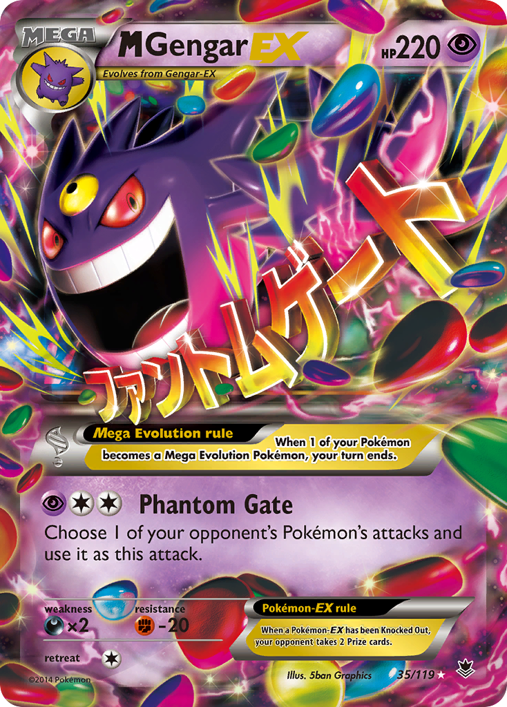 M Gengar EX (35/119) [XY: Phantom Forces] | Local Legends