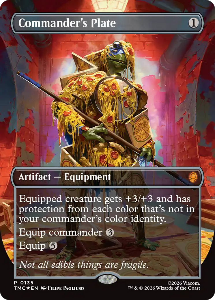 Commander's Plate (Borderless) [Teenage Mutant Ninja Turtles Commander] | Local Legends