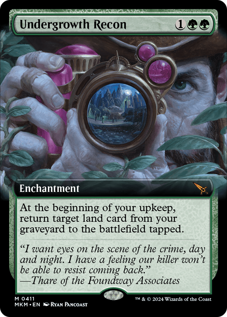 Undergrowth Recon (Extended Art) [Murders at Karlov Manor] | Golgari Games