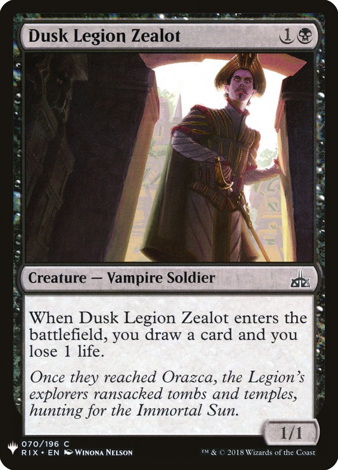 Dusk Legion Zealot [Mystery Booster] | Golgari Games