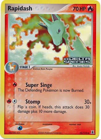 Rapidash (52/113) (Stamped) [EX: Delta Species] | Local Legends