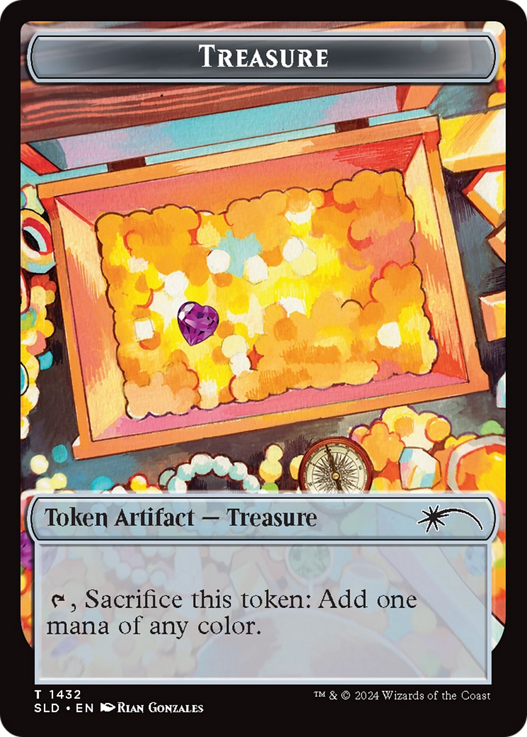 Treasure Token (1432) (Rainbow Foil) [Secret Lair Drop Series] | Local Legends