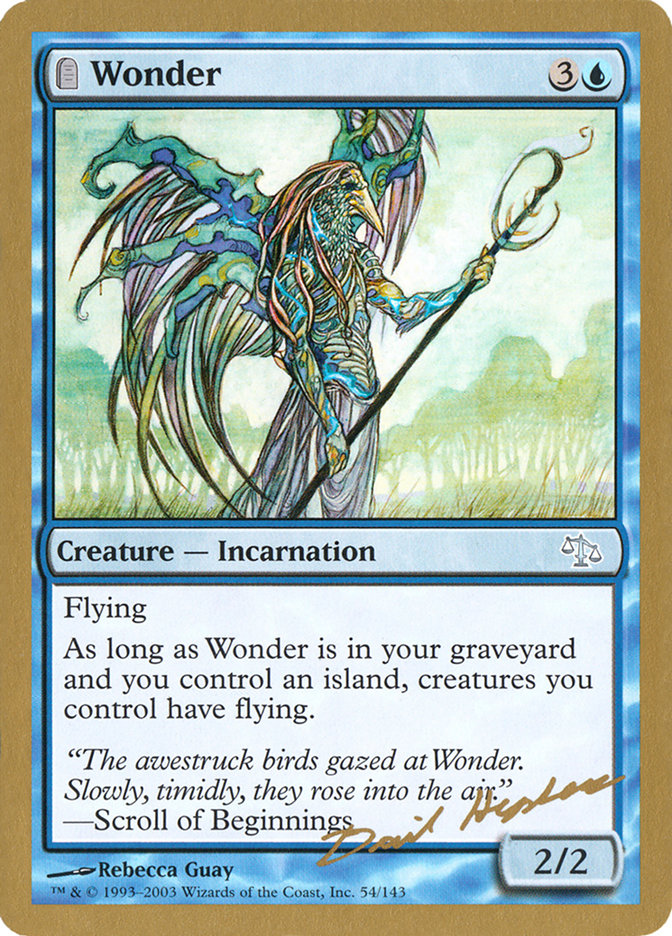 Wonder (Dave Humpherys) [World Championship Decks 2003] | Golgari Games