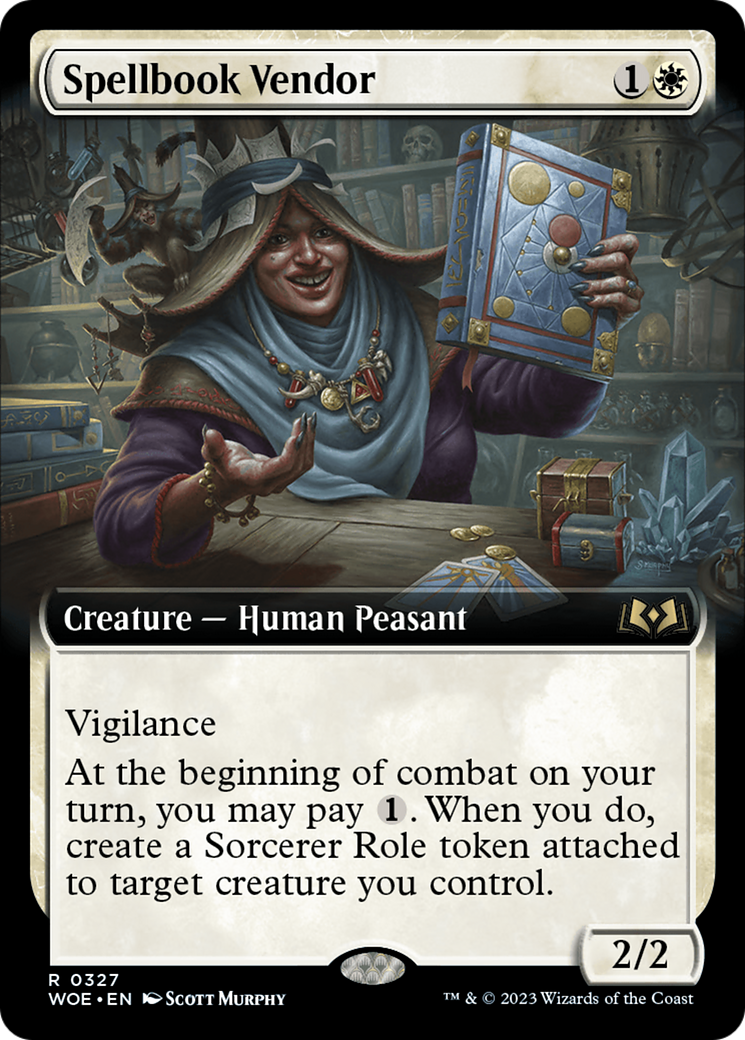 Spellbook Vendor (Extended Art) [Wilds of Eldraine] | Local Legends