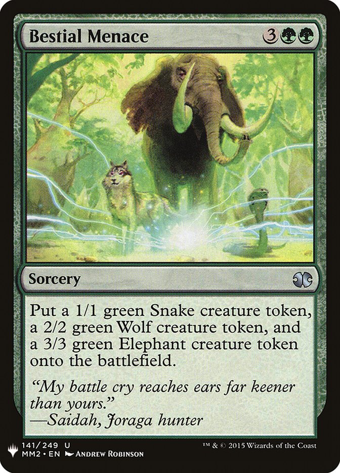 Bestial Menace [Mystery Booster] | Local Legends