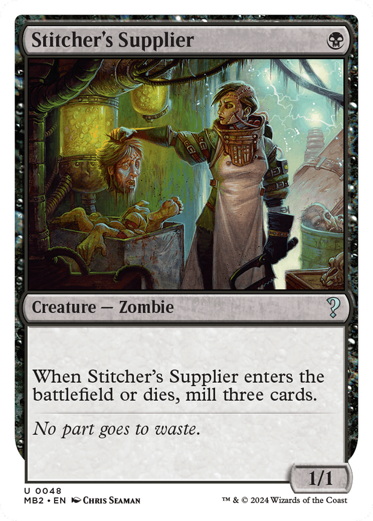 Stitcher's Supplier (White Border) [Mystery Booster 2] | Local Legends