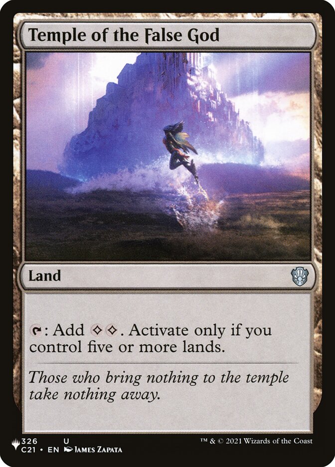Temple of the False God [Secret Lair: Heads I Win, Tails You Lose] | Local Legends
