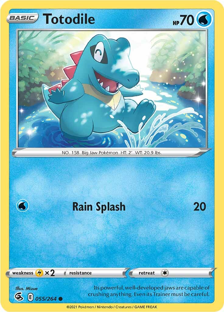 Totodile (055/264) [Sword & Shield: Fusion Strike] | Golgari Games