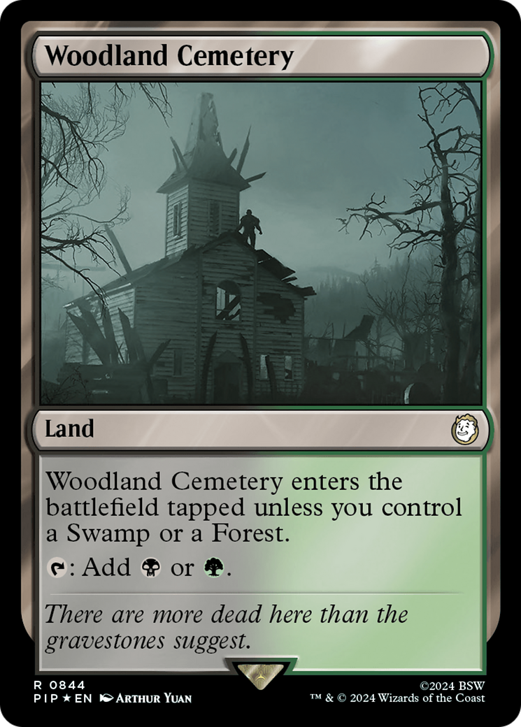 Woodland Cemetery (Surge Foil) [Fallout] | Golgari Games