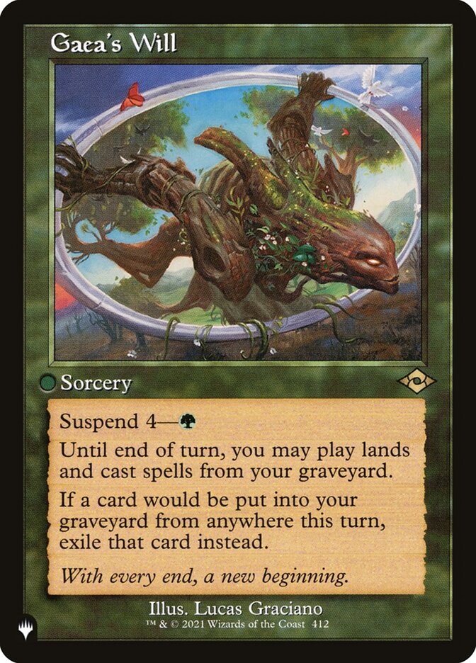 Gaea's Will [The List] | Local Legends