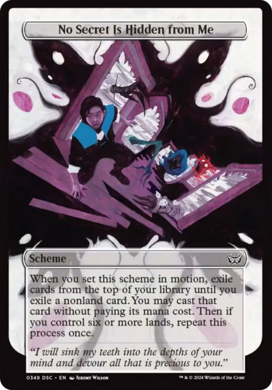 No Secret Is Hidden from Me (Full Art) [Duskmourn: Archenemy] | Local Legends