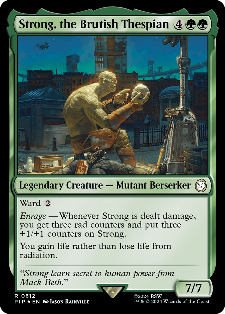 Strong, the Brutish Thespian (Surge Foil) [Fallout] | Local Legends