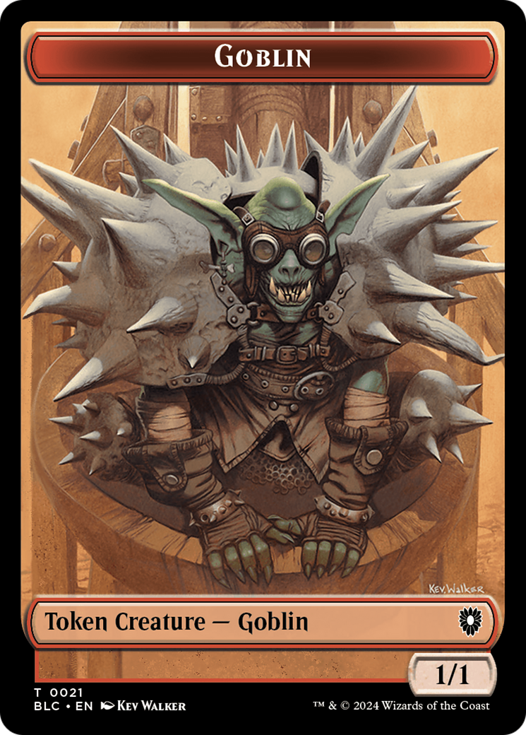 Illusion // Goblin Double-Sided Token [Bloomburrow Commander Tokens] | Golgari Games