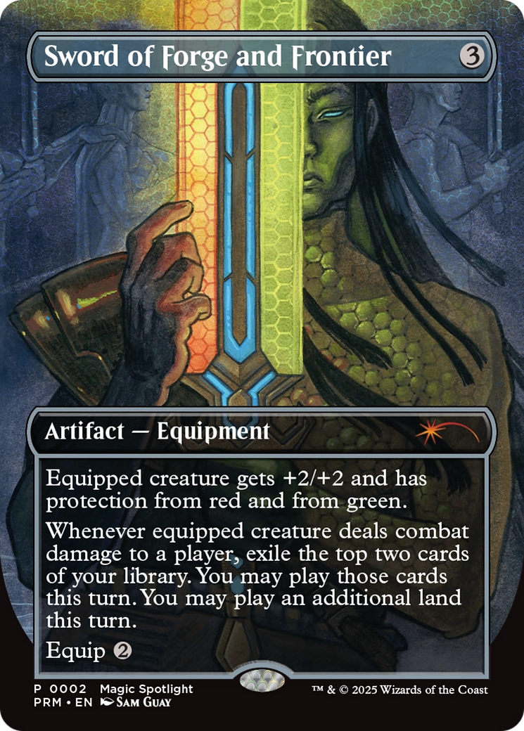 Sword of Forge and Frontier (Borderless) [Wizards Play Network 2025] | Local Legends
