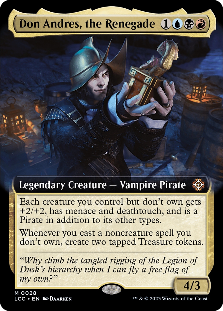 Don Andres, the Renegade (Extended Art) [The Lost Caverns of Ixalan Commander] | Local Legends
