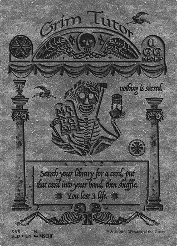 Grim Tutor (Borderless) (Foil Etched) [Secret Lair Drop Series] | Local Legends