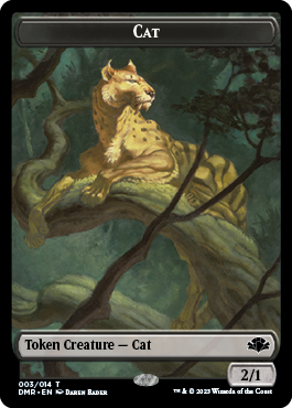 Cat Token (003) [Dominaria Remastered Tokens] | Golgari Games