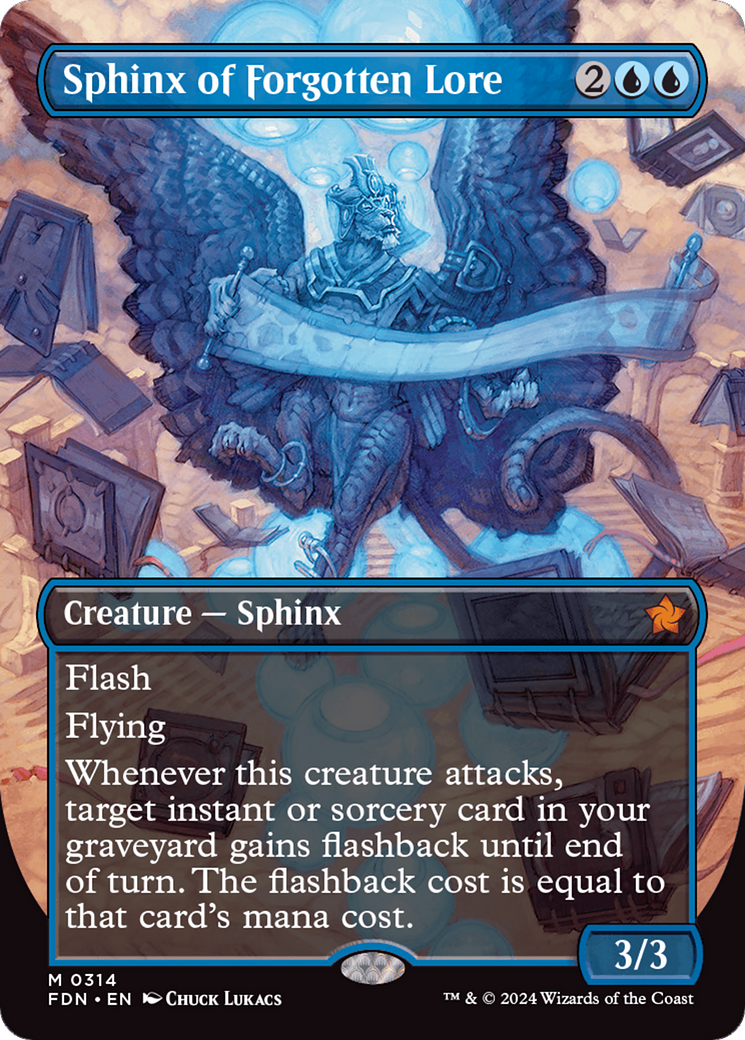 Sphinx of Forgotten Lore (Borderless) [Foundations] | Local Legends