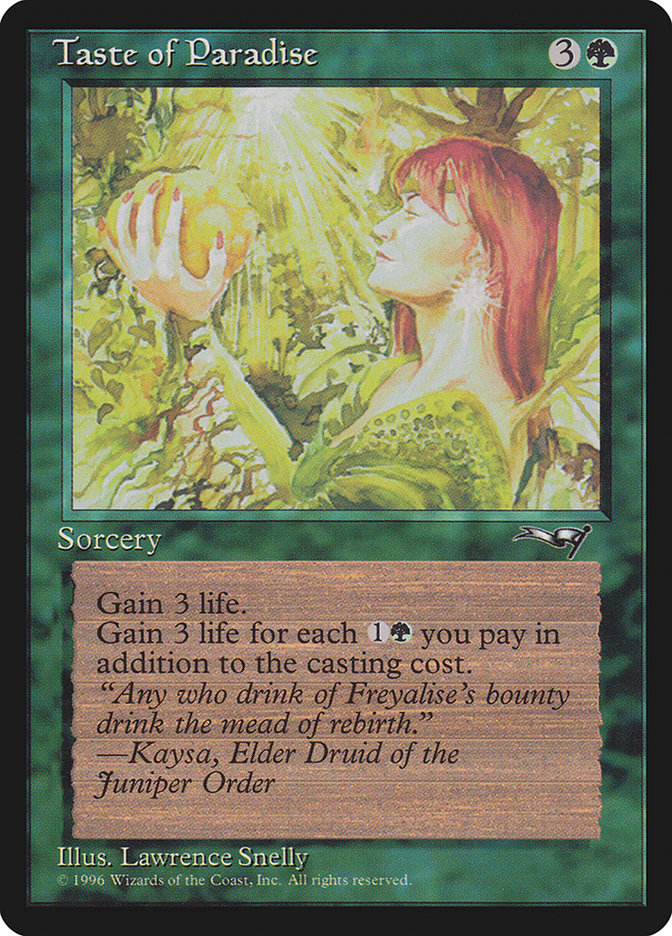 Taste of Paradise (Holding Fruit) [Alliances] | Local Legends
