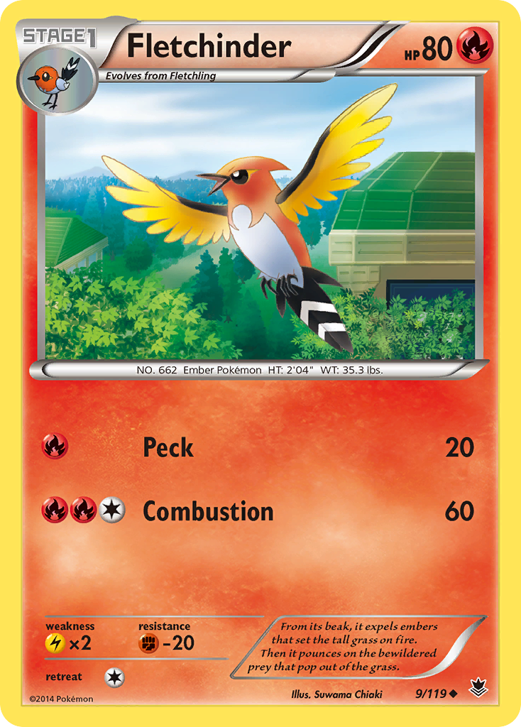 Fletchinder (9/119) [XY: Phantom Forces] | Local Legends