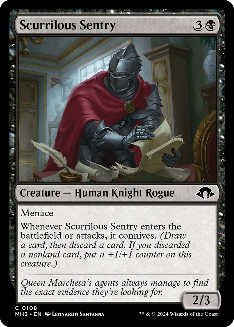 Scurrilous Sentry [Modern Horizons 3] | Golgari Games