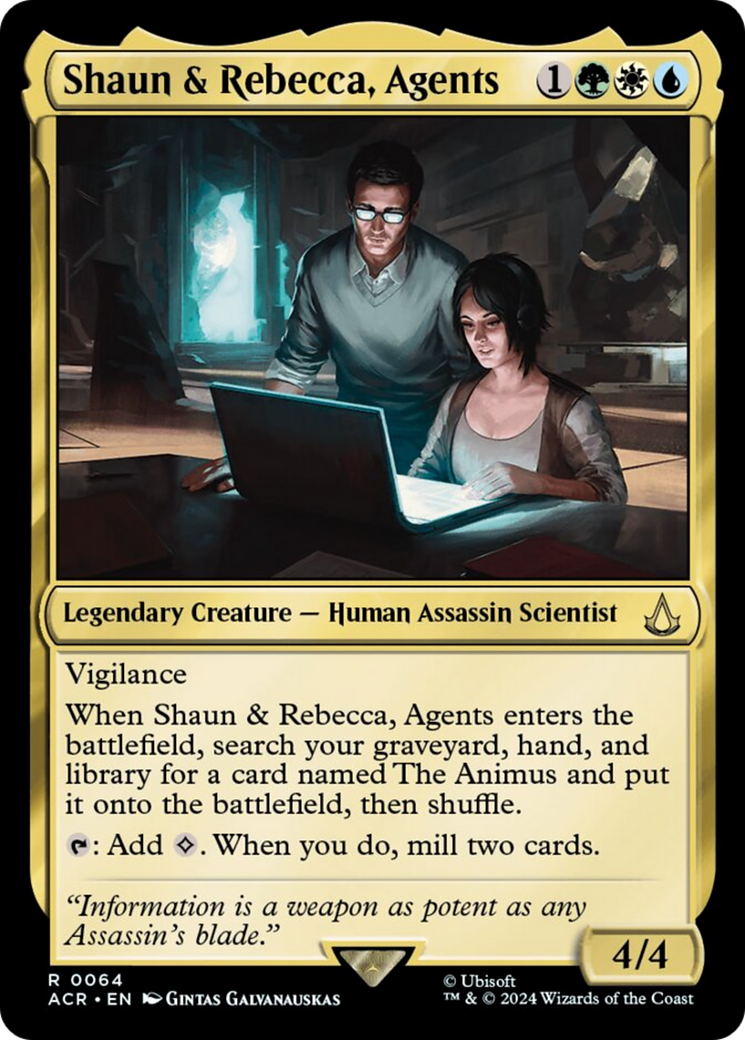 Shaun & Rebecca, Agents [Assassin's Creed] | Golgari Games