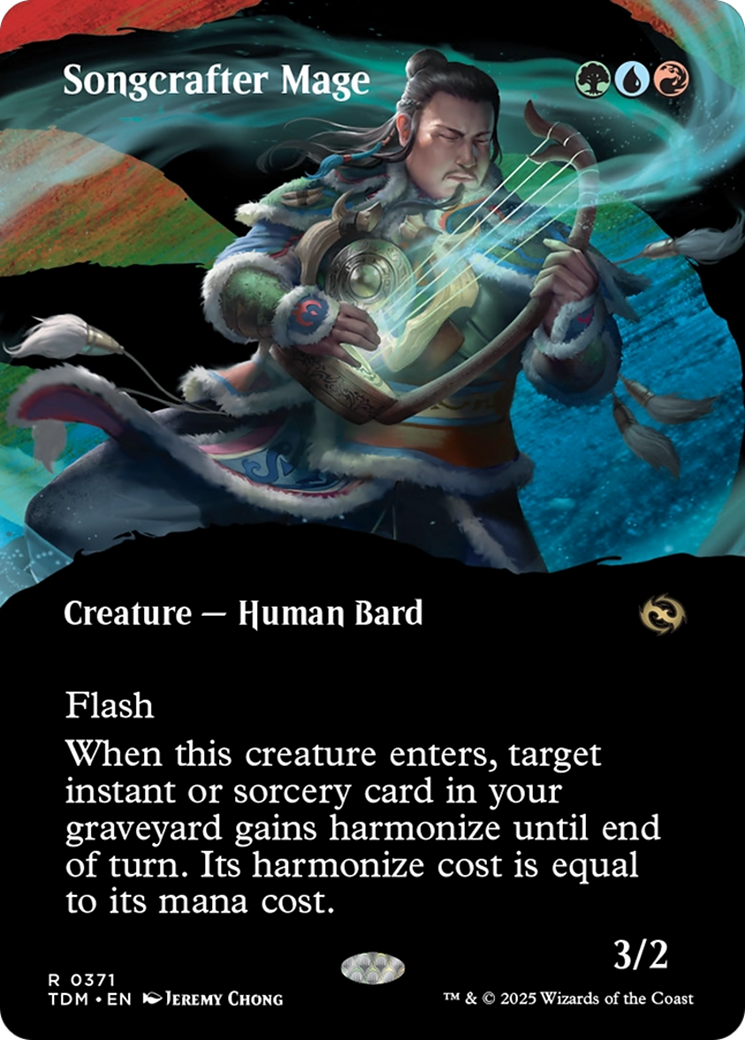 Songcrafter Mage (Borderless) [Tarkir: Dragonstorm] | Local Legends