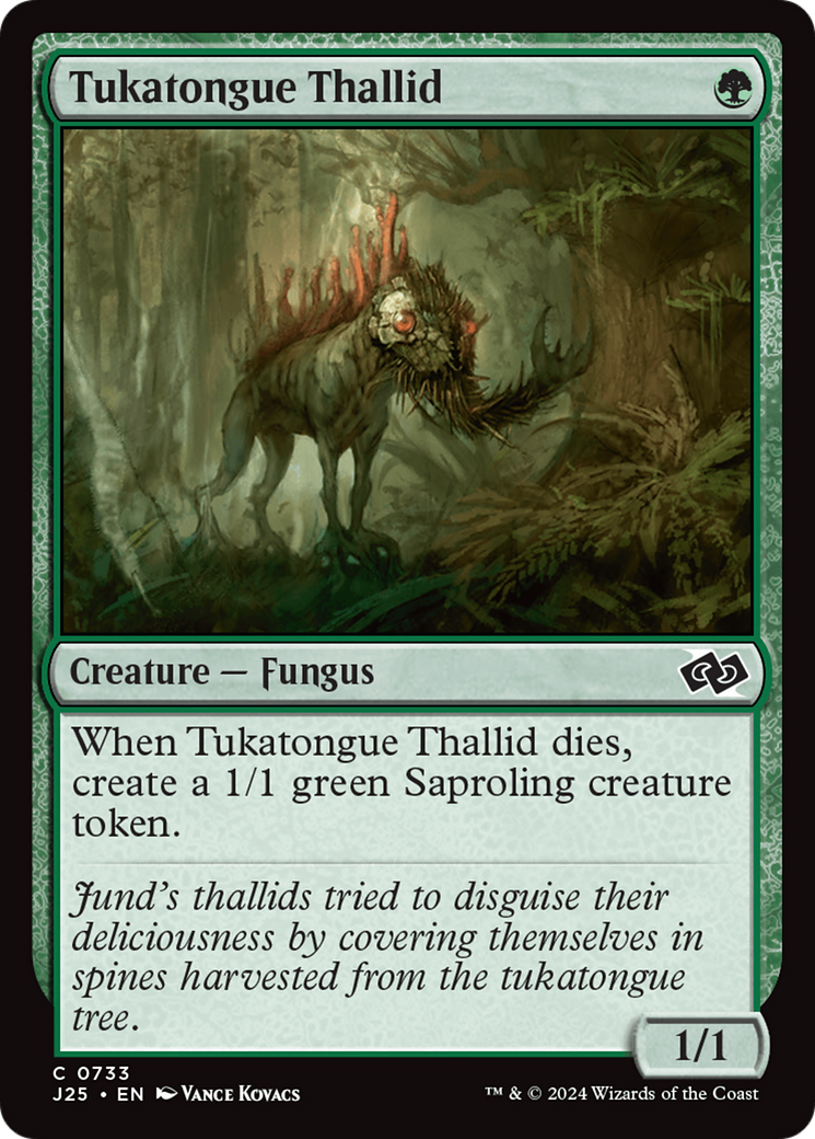 Tukatongue Thallid [Foundations Jumpstart] | Local Legends