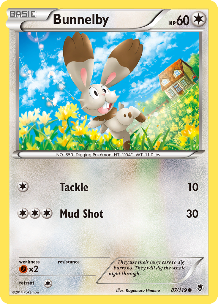 Bunnelby (87/119) [XY: Phantom Forces] | Local Legends