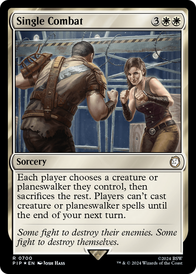 Single Combat (Surge Foil) [Fallout] | Local Legends