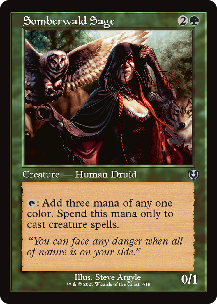 Somberwald Sage (Retro Frame) [Innistrad Remastered] | Local Legends