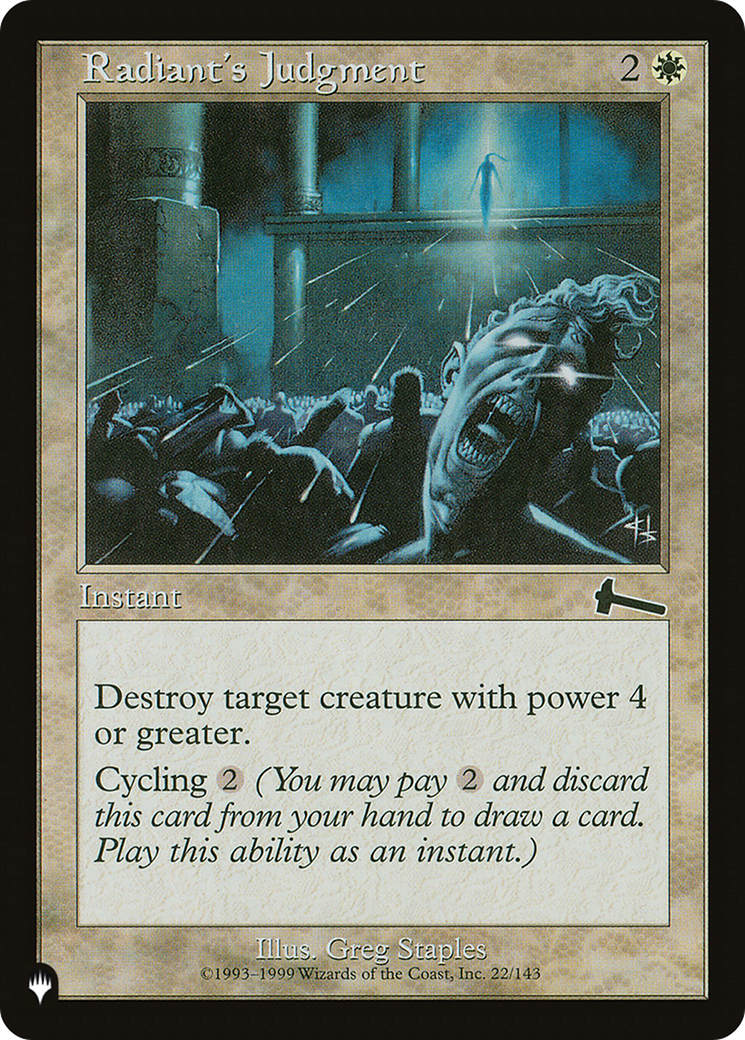 Radiant's Judgment [The List] | Local Legends