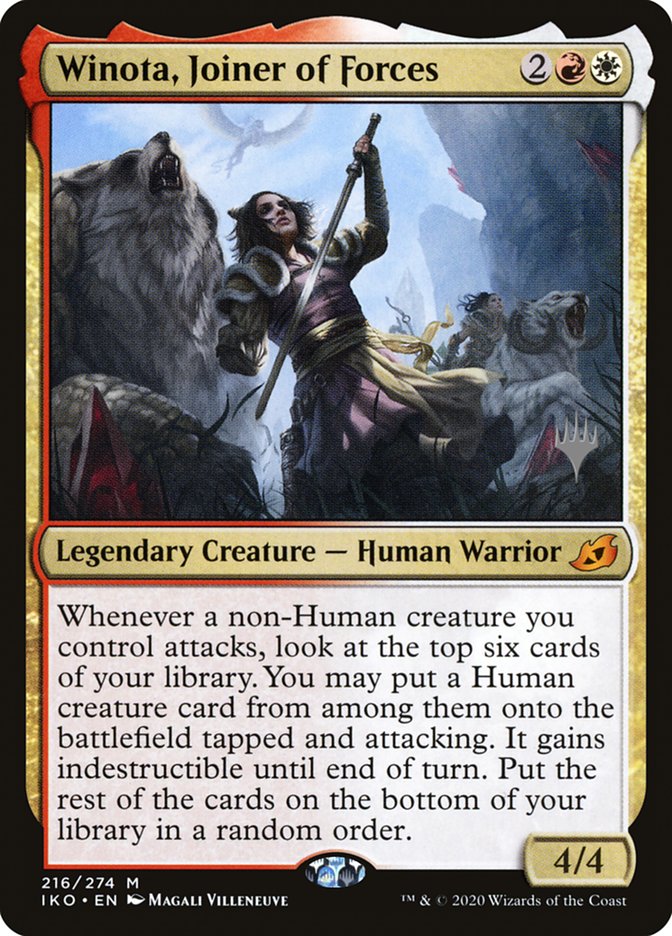 Winota, Joiner of Forces (Promo Pack) [Ikoria: Lair of Behemoths Promos] | Local Legends