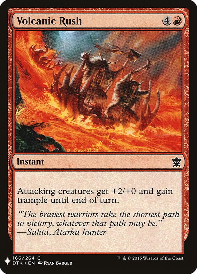 Volcanic Rush [Mystery Booster] | Local Legends