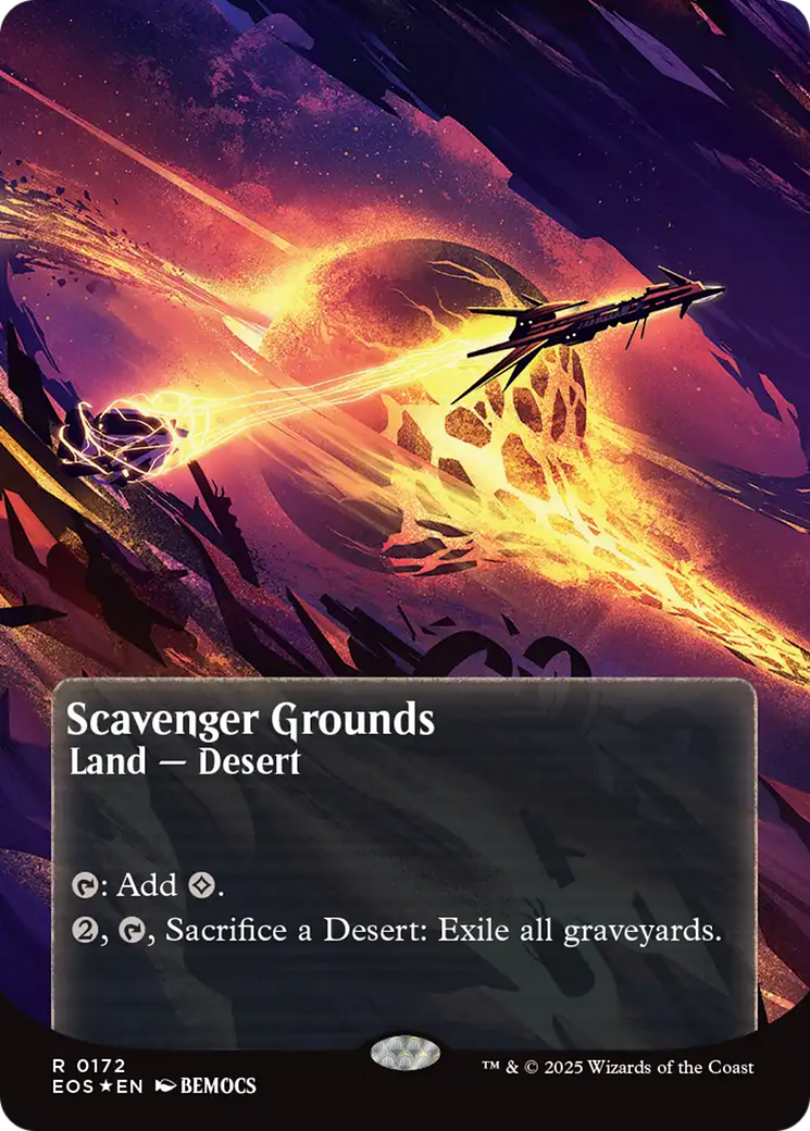 Scavenger Grounds (0172) (Borderless) (Galaxy Foil) [Edge of Eternities: Stellar Sights] | Local Legends