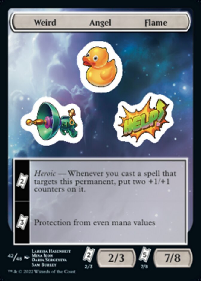 Weird Angel Flame [Unfinity Stickers] | Golgari Games