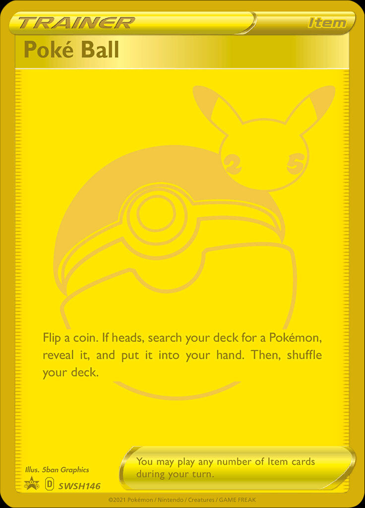 Poke Ball (SWSH146) (Celebrations) [Sword & Shield: Black Star Promos] | Local Legends
