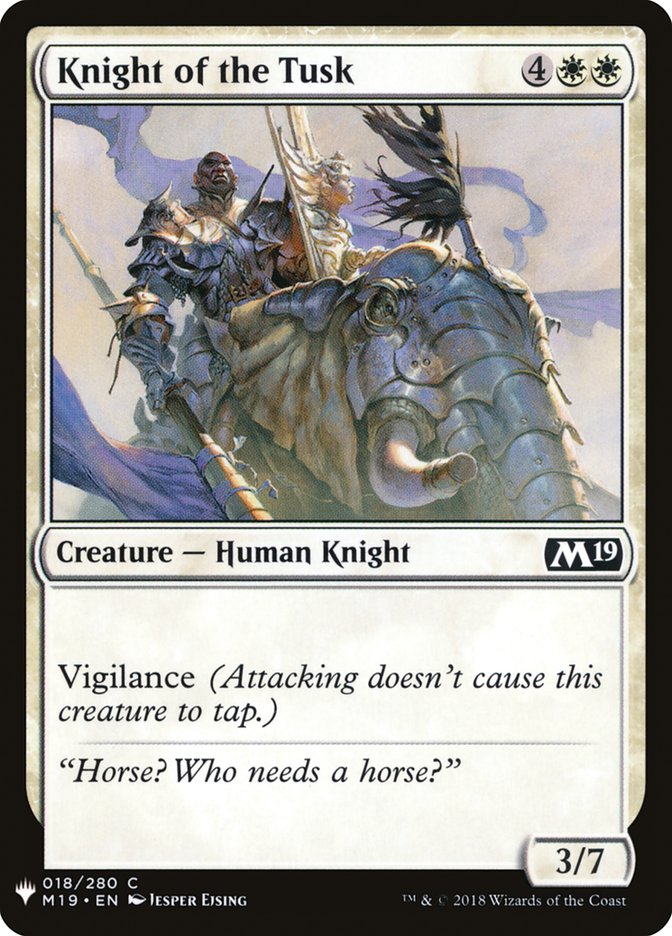 Knight of the Tusk [Mystery Booster] | Local Legends