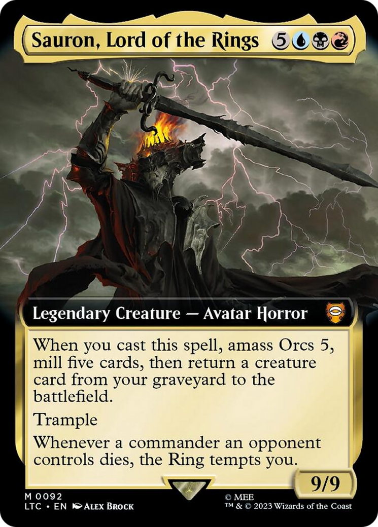 Sauron, Lord of the Rings (Extended Art) [The Lord of the Rings: Tales of Middle-Earth Commander] | Local Legends