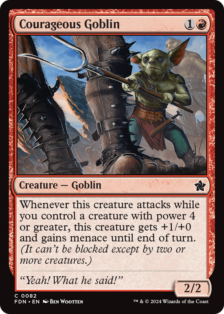 Courageous Goblin [Foundations] | Local Legends