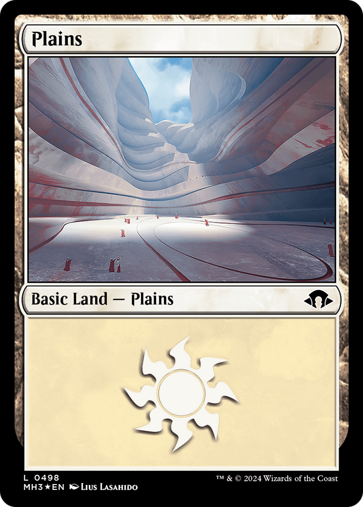 Plains (0498) (Ripple Foil) [Modern Horizons 3] | Golgari Games