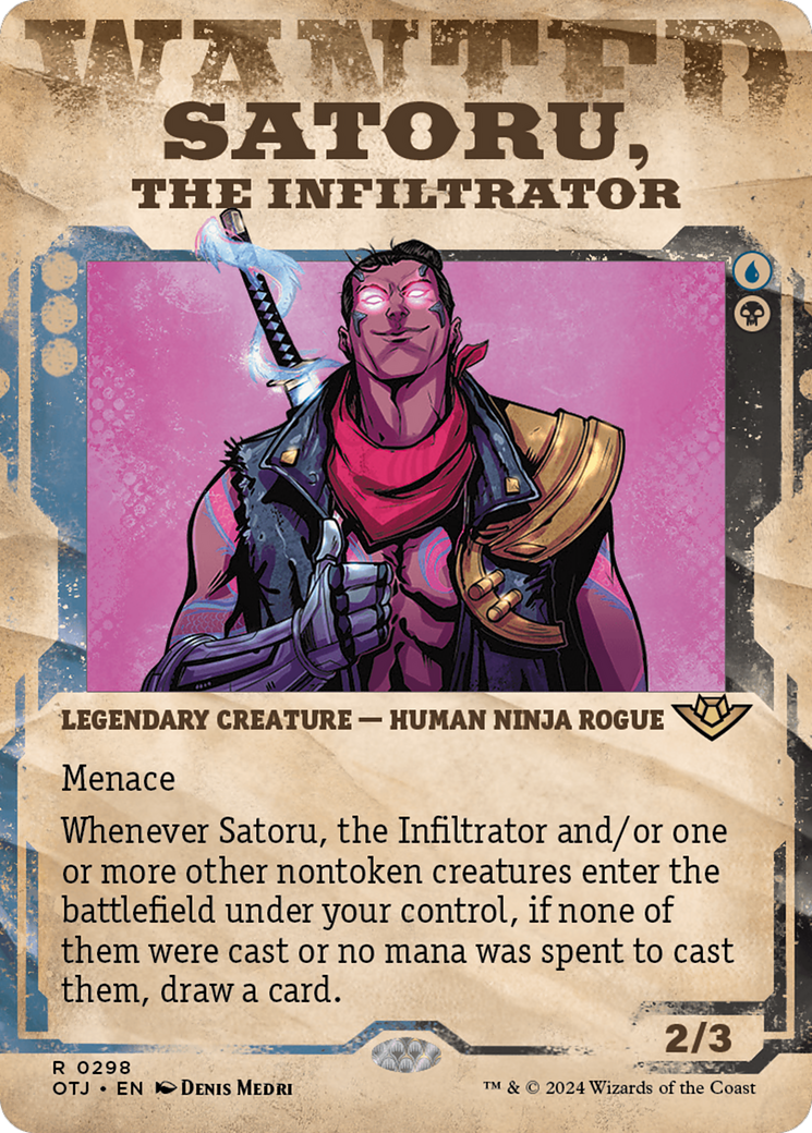 Satoru, the Infiltrator (Showcase) [Outlaws of Thunder Junction] | Golgari Games