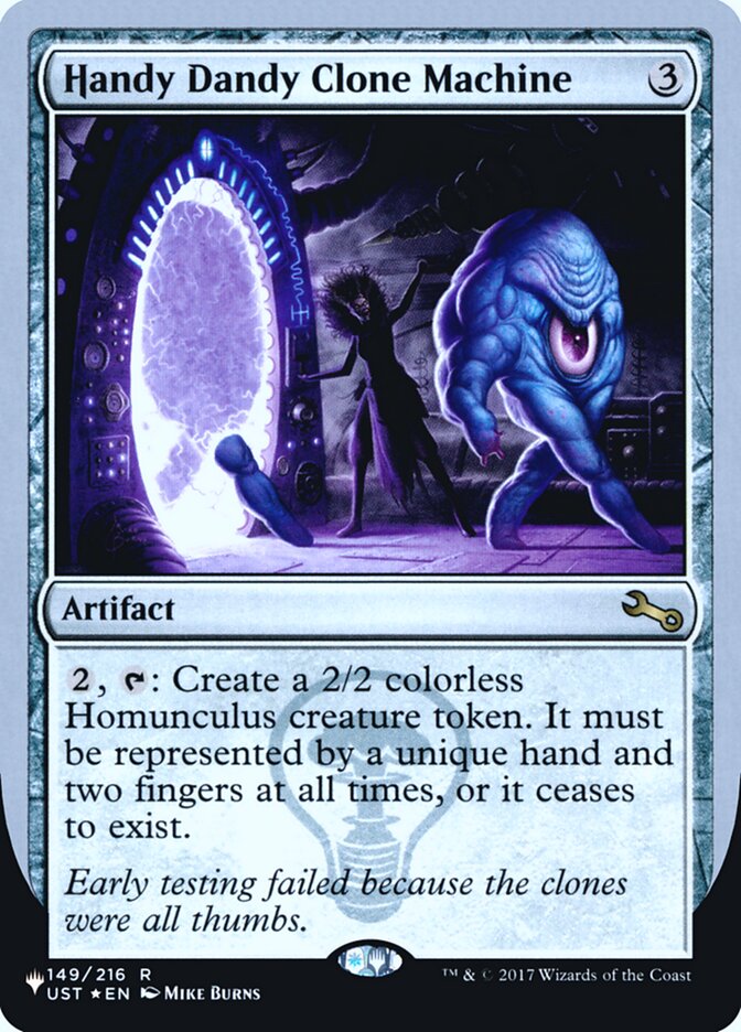 Handy Dandy Clone Machine (Unfinity Foil Edition) [The List] | Local Legends