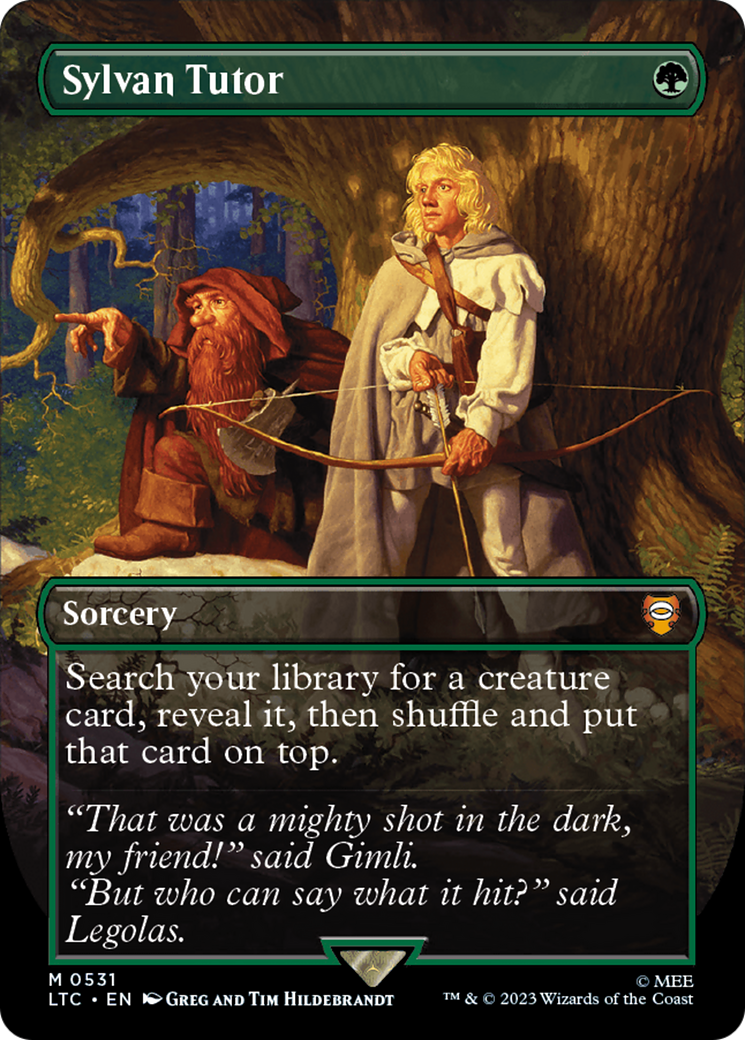 Sylvan Tutor (Borderless) [The Lord of the Rings: Tales of Middle-Earth Commander] | Local Legends