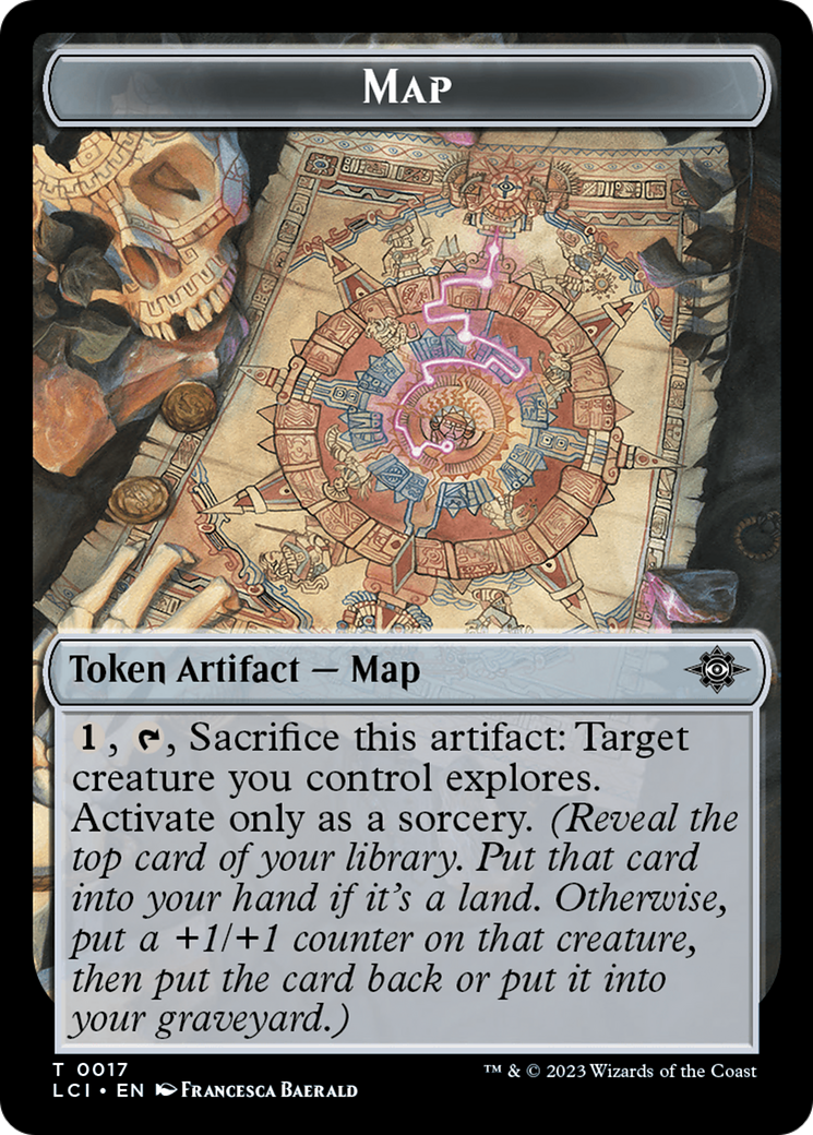 Map // Golem Double-Sided Token [The Lost Caverns of Ixalan Tokens] | Golgari Games