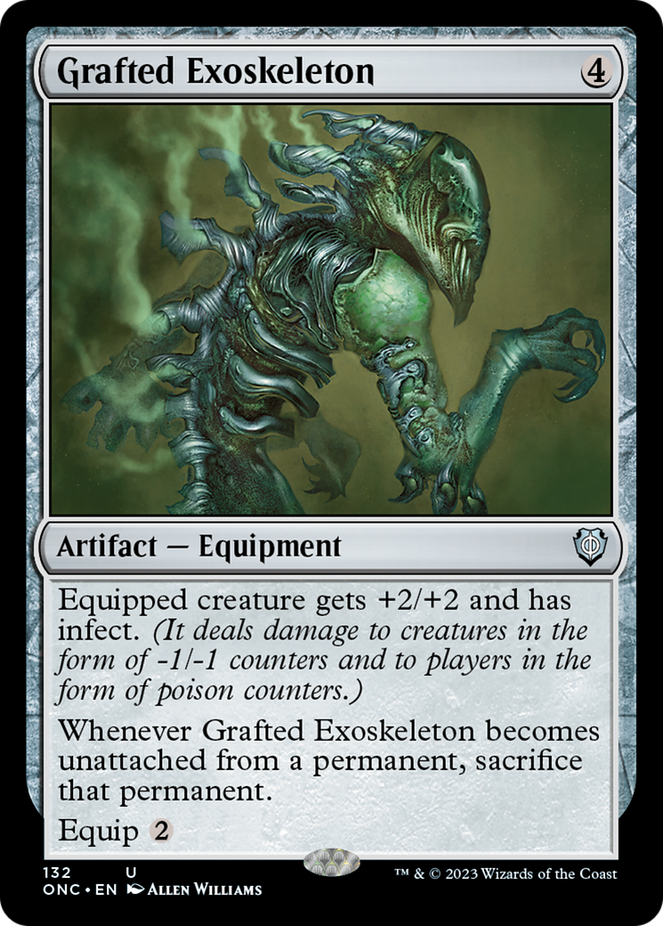 Grafted Exoskeleton [Phyrexia: All Will Be One Commander] | Golgari Games