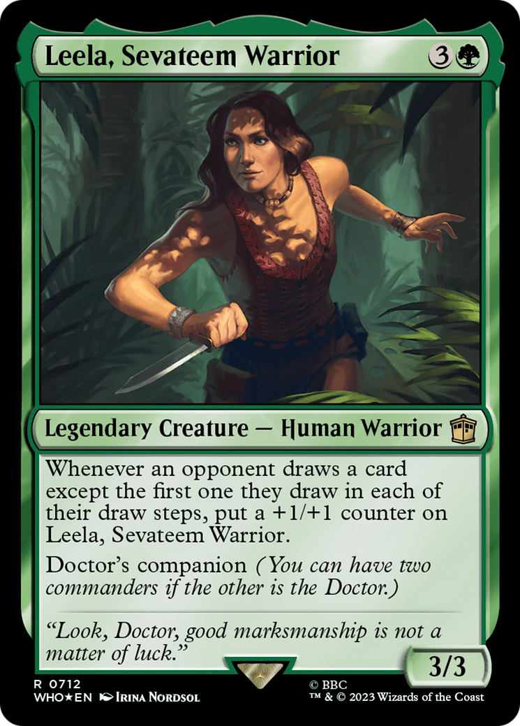 Leela, Sevateem Warrior (Surge Foil) [Doctor Who] | Local Legends