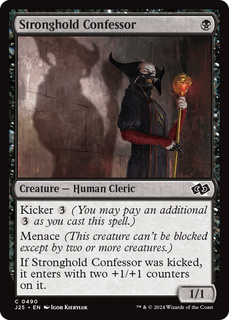 Stronghold Confessor [Foundations Jumpstart] | Local Legends